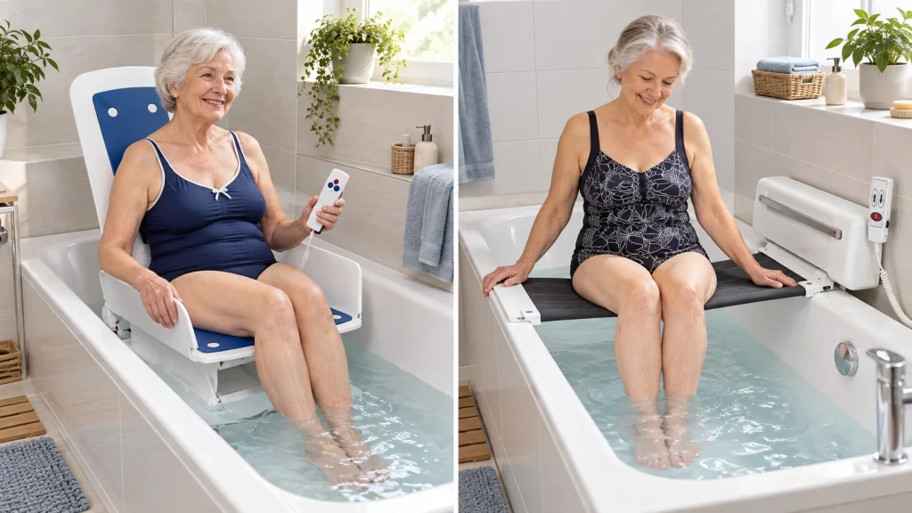 Barrierefreie-Badewannenlifte-im-Vergleich - KI-generiertes Symbolbild