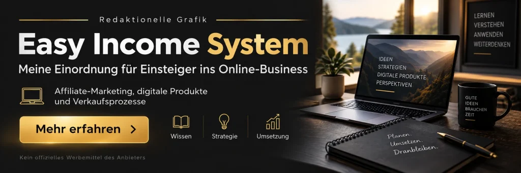 Butten zu Easy Income System - KI-generiertes Symbolbild