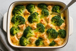 Rezept: Keto Brokkoli-Hähnchen-Auflauf