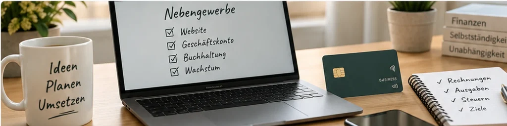 Geschäftskonto Nebengewerbe_Header - KI-generiertes Symbolbild