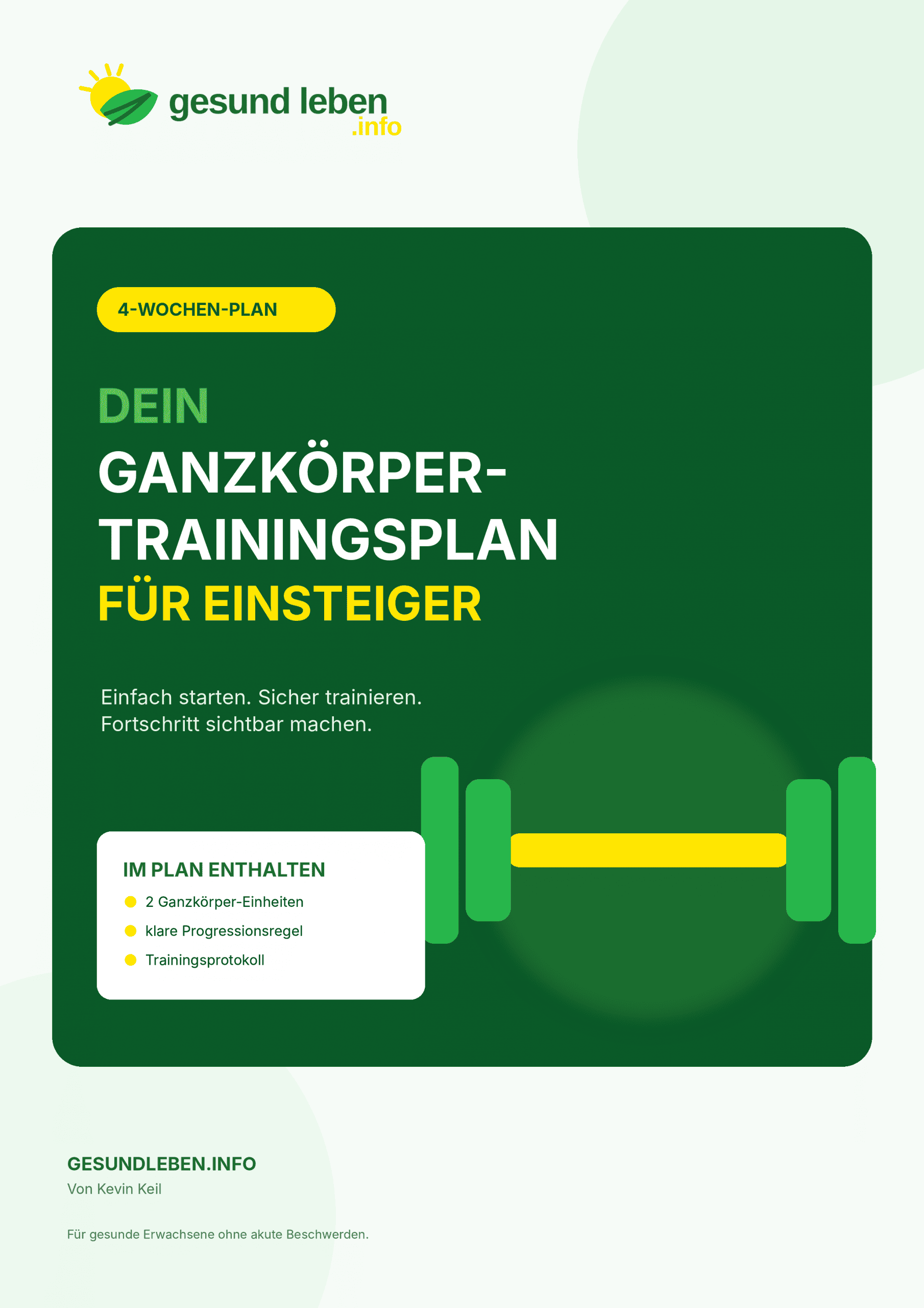 Vorschau des kostenlosen Ganzkörper-Trainingsplans